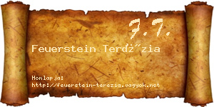 Feuerstein Terézia névjegykártya